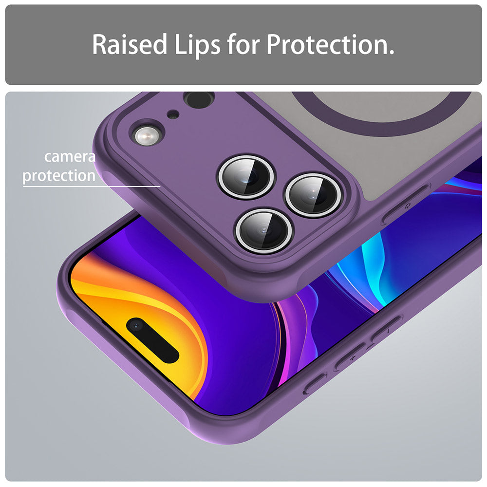 MagSafe-Hülle für Apple iPhone 18 Pro / 17 Pro, Techsuit, HaloFrost II, Lila