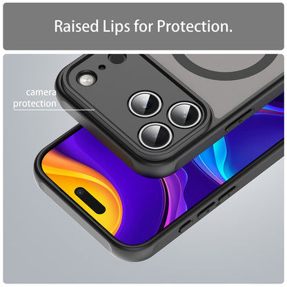 MagSafe Case for Apple iPhone 18 Pro / 17 Pro, Techsuit, HaloFrost II, Black