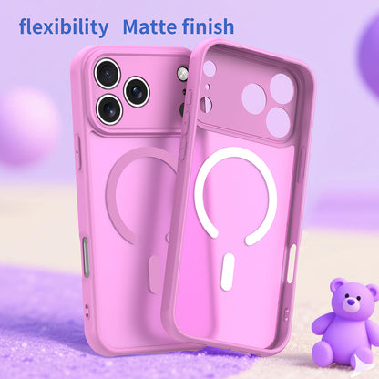 MagSafe Case for Apple iPhone 18 Pro / 17 Pro, Techsuit, HaloFrost II, Pink