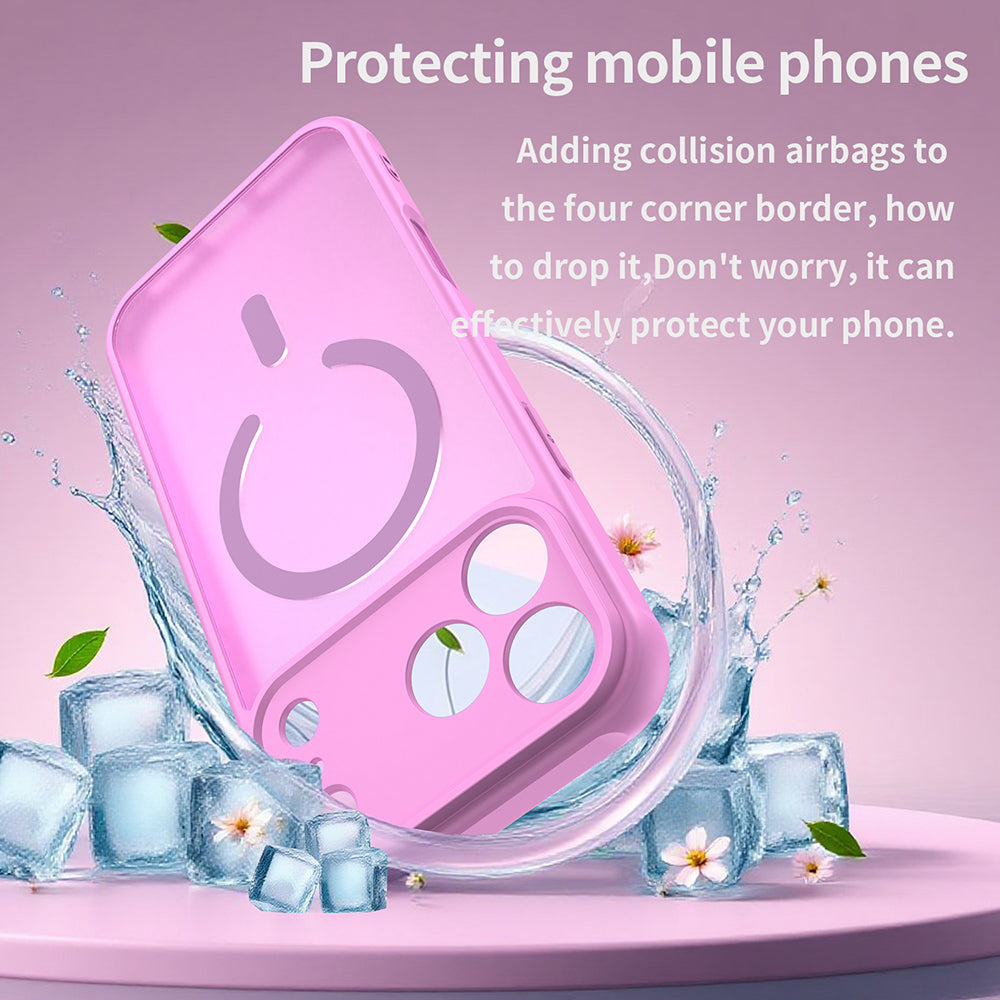 MagSafe Case for Apple iPhone 18 Pro / 17 Pro, Techsuit, HaloFrost II, Pink