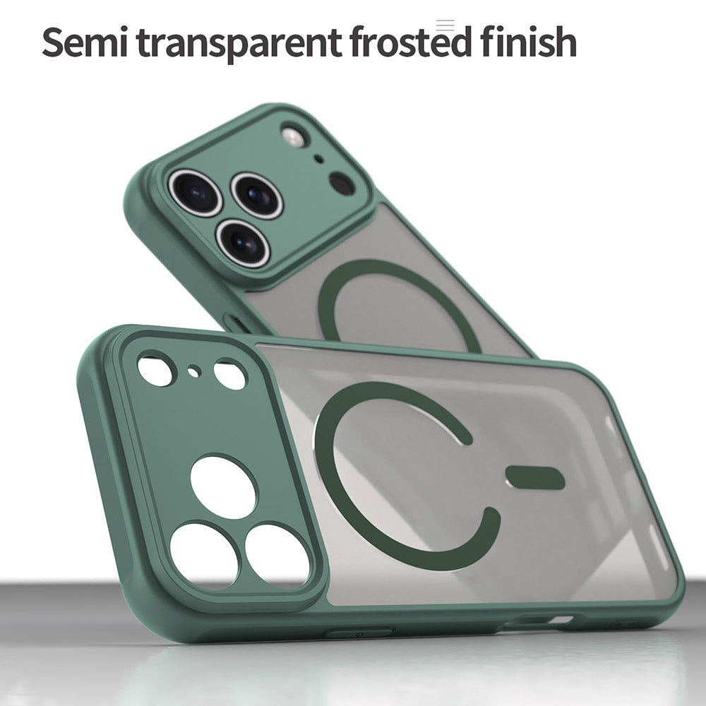 Coque MagSafe pour Apple iPhone 18 Pro / 17 Pro, Techsuit, HaloFrost II, Vert
