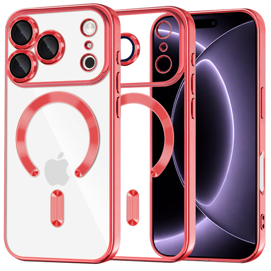 MagSafe-hoes voor Apple iPhone 18 Pro / 17 Pro, Techsuit, Luxury Crystal, Rood