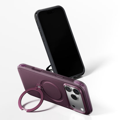 MagSafe-Hülle für Apple iPhone 18 Pro / 17 Pro, Torras, Ostand Q3 Air Essential, Lila