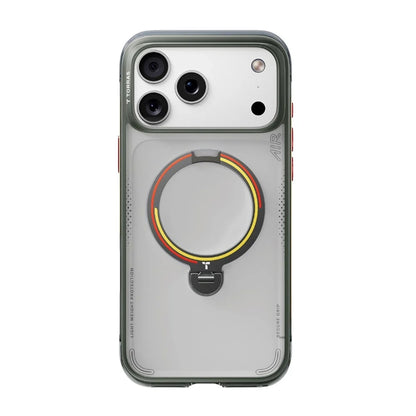 MagSafe-Hülle für Apple iPhone 18 Pro / 17 Pro, Torras, Ostand Q3 Air Football, Grau