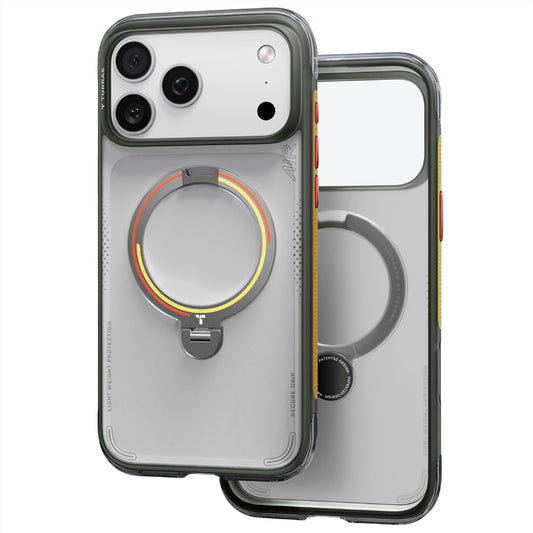 MagSafe-hoes voor Apple iPhone 18 Pro / 17 Pro, Torras, Ostand Q3 Air Football, Grijs