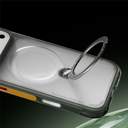 MagSafe-Hülle für Apple iPhone 18 Pro / 17 Pro, Torras, Ostand Q3 Air Football, Grau