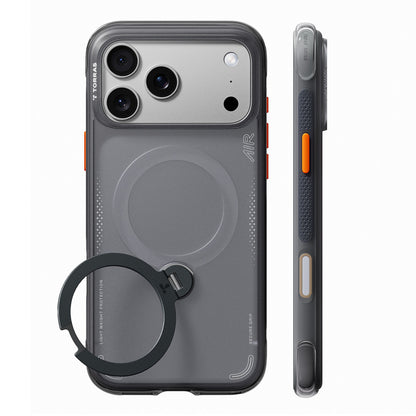 Coque MagSafe pour Apple iPhone 18 Pro / 17 Pro, Torras, Ostand Q3 Air, Gris