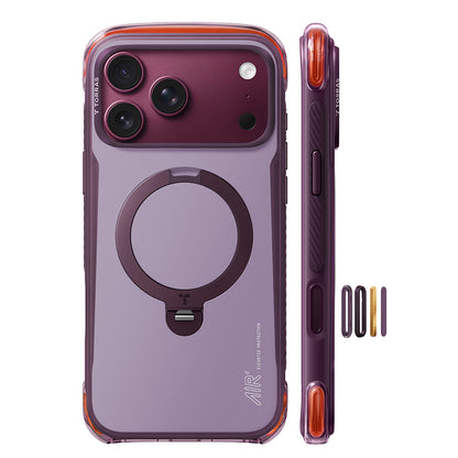 Coque MagSafe pour Apple iPhone 18 Pro / 17 Pro, Torras, Ostand Q3 Air Pro, Violet