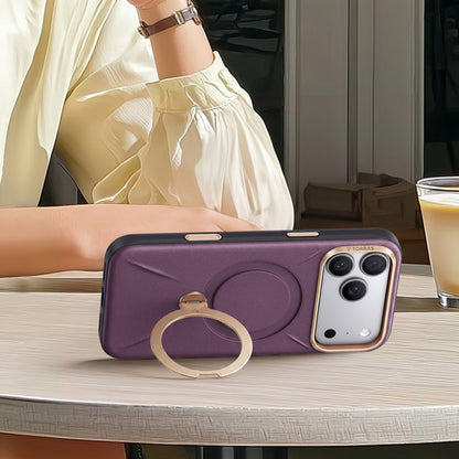 Coque MagSafe pour Apple iPhone 18 Pro / 17 Pro, Torras, QPRO Leather, Violet