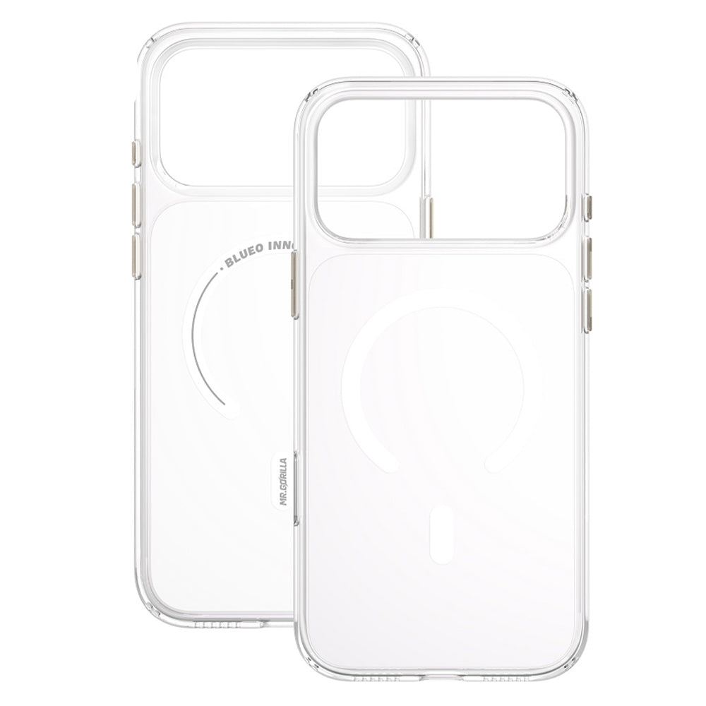 Coque MagSafe pour Apple iPhone 18 Pro Max / 17 Pro Max, Blueo, Crystal+ Anti-Drop, transparente