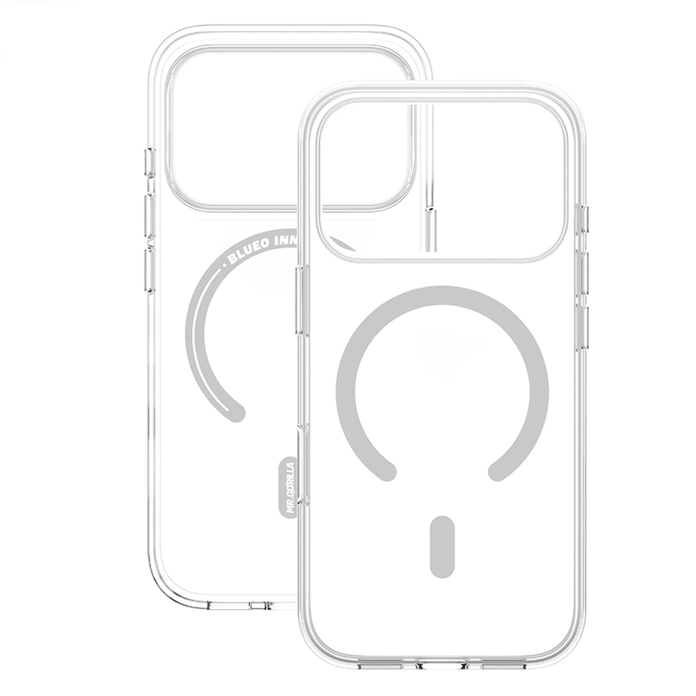 MagSafe-hoesje voor Apple iPhone 18 Pro Max / 17 Pro Max, Blueo, Crystal Pro Anti-Drop, transparant