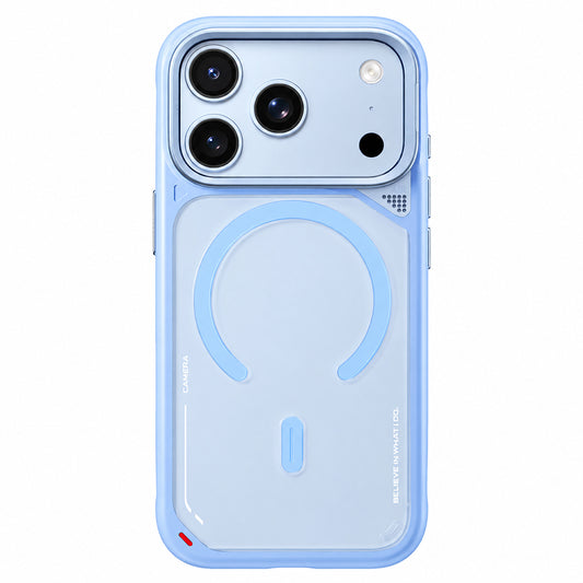 MagSafe-Hülle für Apple iPhone 18 Pro Max / 17 Pro Max, Blueo, Heat Dissipation Stand, Satinblau