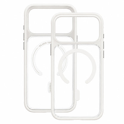 Coque MagSafe pour Apple iPhone 18 Pro Max / 17 Pro Max, Blueo, douce pour la peau et antichoc, blanche satinée
