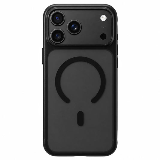 MagSafe-hoesje voor Apple iPhone 18 Pro Max / 17 Pro Max, Blueo, huidvriendelijk en schokbestendig, satijnzwart