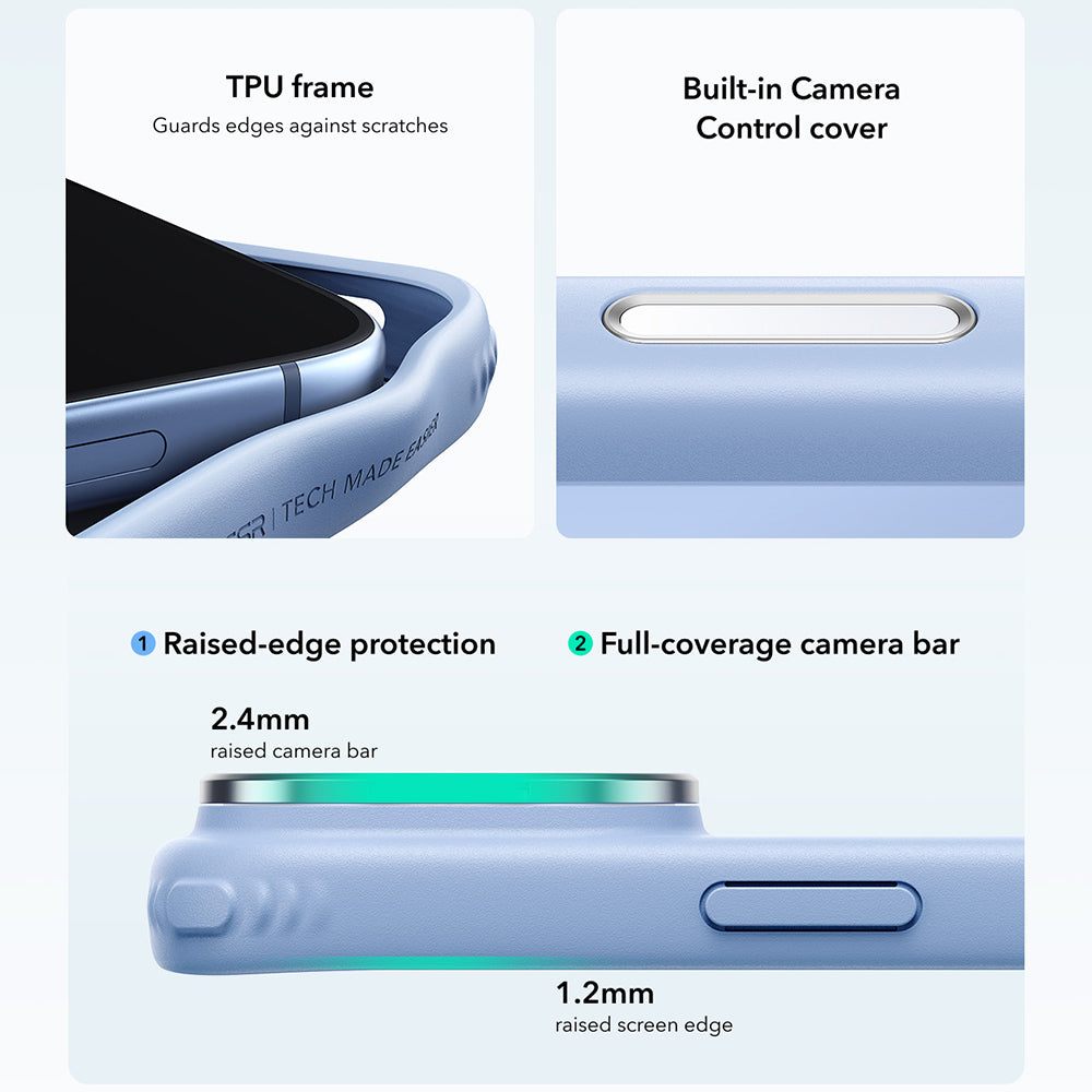 MagSafe-Hülle für Apple iPhone 18 Pro Max / 17 Pro Max, ESR, Classic Hybrid Kickstand, Satin Blau