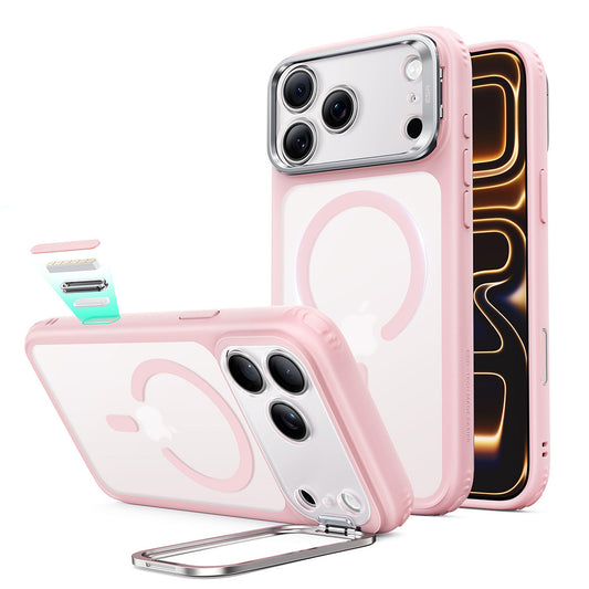 MagSafe-hoesje voor Apple iPhone 18 Pro Max / 17 Pro Max, ESR, Classic Hybrid Kickstand, Satijnroze
