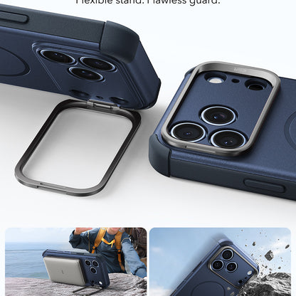 MagSafe-hoes voor Apple iPhone 18 Pro Max / 17 Pro Max, ESR, Cyber Armor Kickstand, Blauw