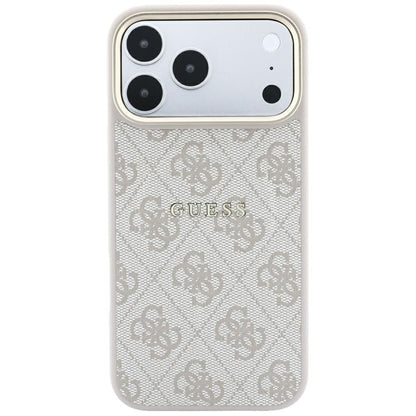 Coque MagSafe pour Apple iPhone 18 Pro Max / 17 Pro Max, Guess, 4G Embossed Classic, Rose
