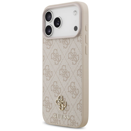 Coque MagSafe pour Apple iPhone 18 Pro Max / 17 Pro Max, Guess, 4G Small and Classic, Rose