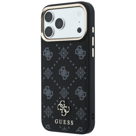MagSafe-hoesje voor Apple iPhone 18 Pro Max / 17 Pro Max, Guess, Peony 4G Small Logo, Zwart