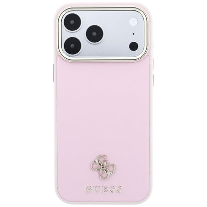 MagSafe-hoesje voor Apple iPhone 18 Pro Max / 17 Pro Max, Guess, Saffiano Small 4G Classic, Roze