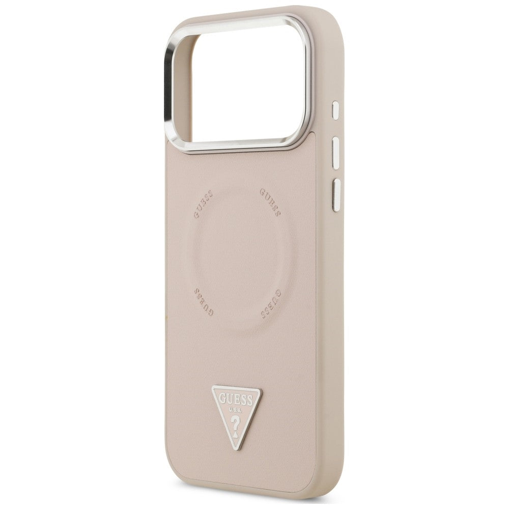 MagSafe-Hülle für Apple iPhone 18 Pro Max / 17 Pro Max, Guess, Triangle Logo, Rosa