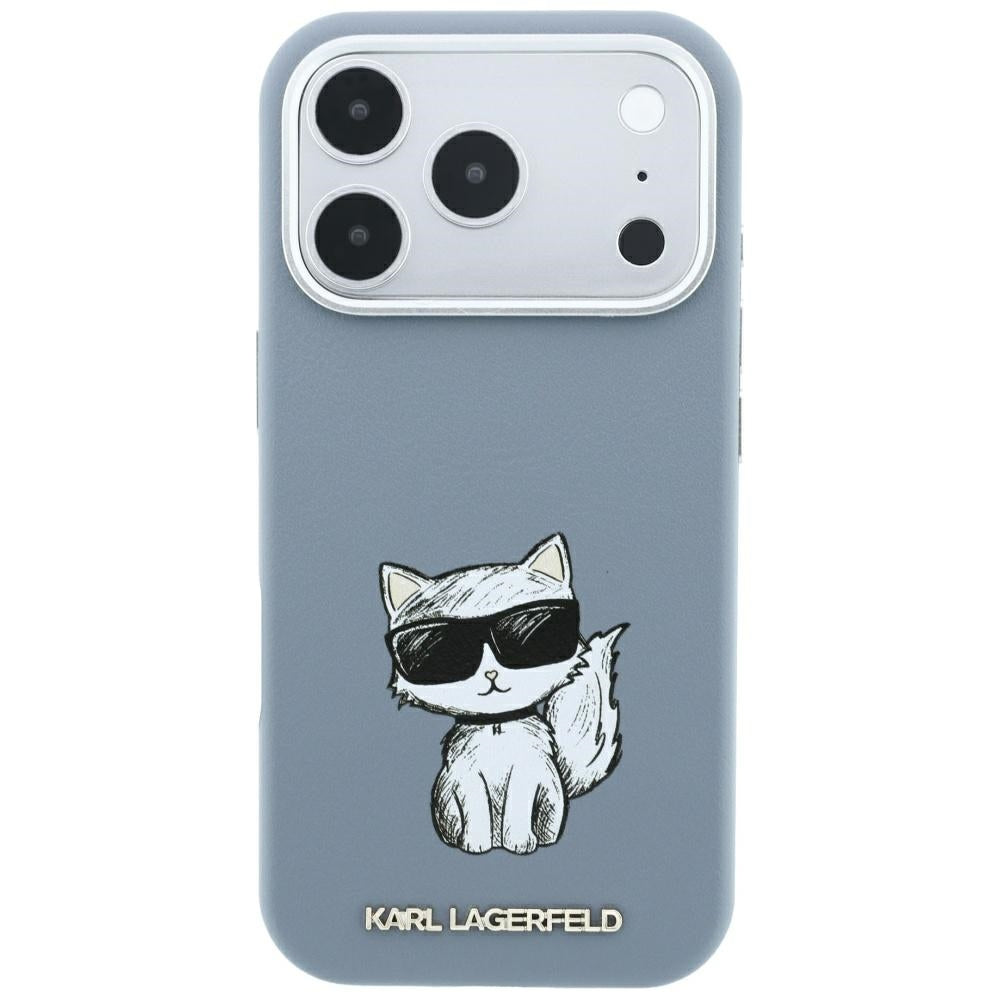MagSafe-Hülle für Apple iPhone 18 Pro Max / 17 Pro Max, Karl Lagerfeld, Choupette Sketch, Blau