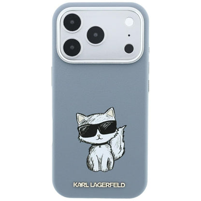 MagSafe-Hülle für Apple iPhone 18 Pro Max / 17 Pro Max, Karl Lagerfeld, Choupette Sketch, Blau