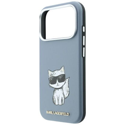 MagSafe-Hülle für Apple iPhone 18 Pro Max / 17 Pro Max, Karl Lagerfeld, Choupette Sketch, Blau