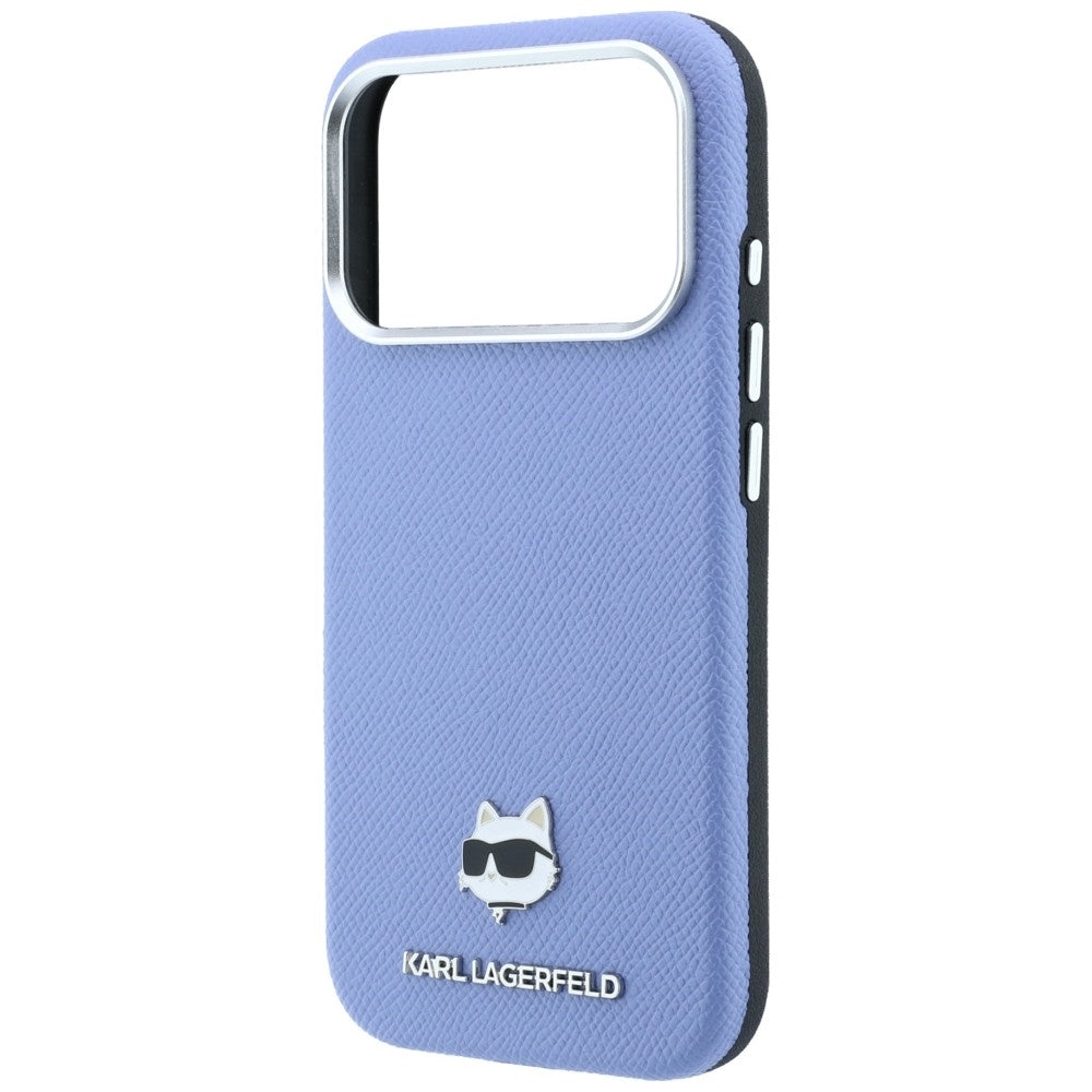 MagSafe-Hülle für Apple iPhone 18 Pro Max / 17 Pro Max, Karl Lagerfeld, Grained Choupette Head, Blau