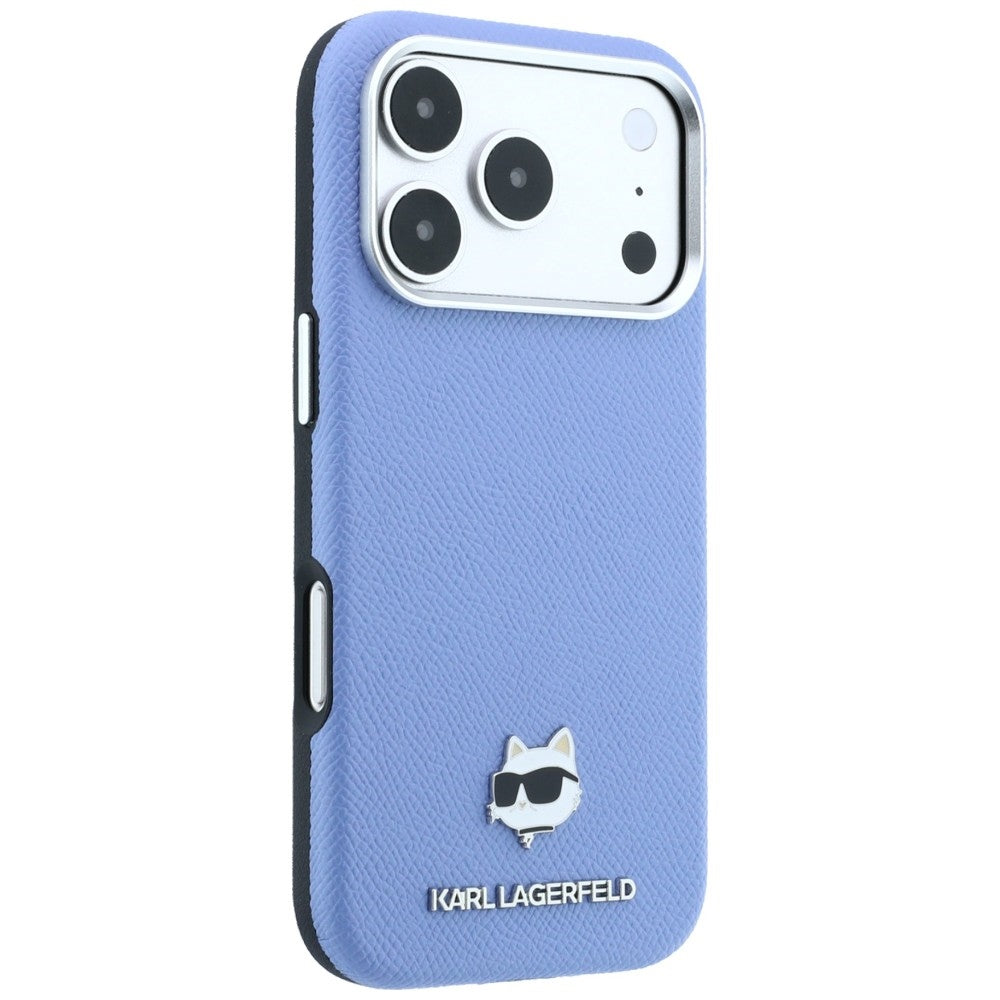 MagSafe-Hülle für Apple iPhone 18 Pro Max / 17 Pro Max, Karl Lagerfeld, Grained Choupette Head, Blau