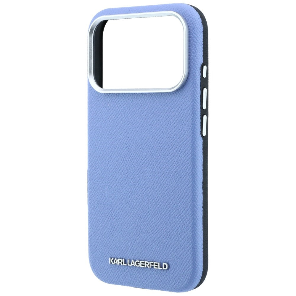 MagSafe-Hülle für Apple iPhone 18 Pro Max / 17 Pro Max, Karl Lagerfeld, geprägtes längliches Logo, Blau