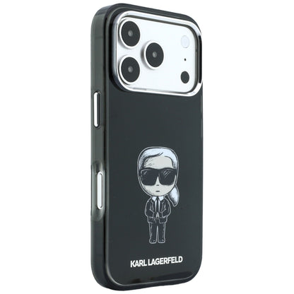 Coque MagSafe pour Apple iPhone 18 Pro Max / 17 Pro Max, Karl Lagerfeld, HC IML Ikonik Sketch Print, Noire