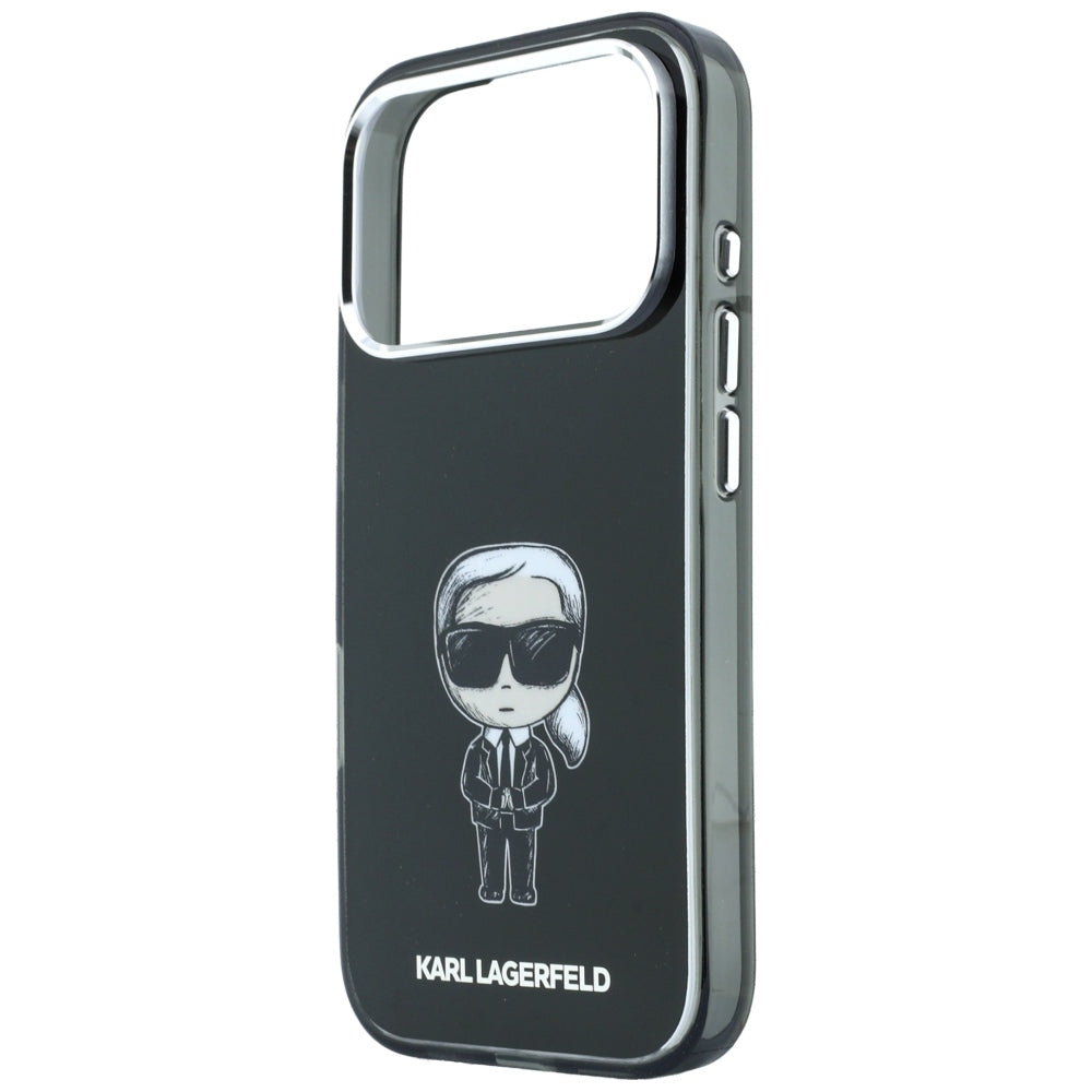 Coque MagSafe pour Apple iPhone 18 Pro Max / 17 Pro Max, Karl Lagerfeld, HC IML Ikonik Sketch Print, Noire