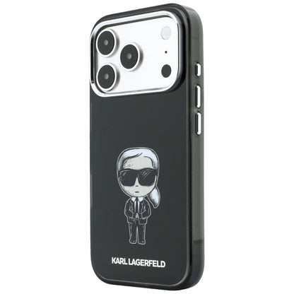 Coque MagSafe pour Apple iPhone 18 Pro Max / 17 Pro Max, Karl Lagerfeld, HC IML Ikonik Sketch Print, Noire