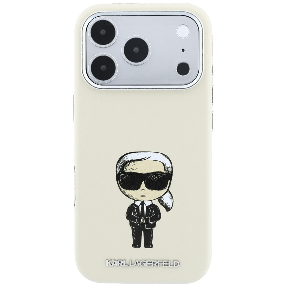 MagSafe-Hülle für Apple iPhone 18 Pro Max / 17 Pro Max, Karl Lagerfeld, Ikonik Sketch, Beige