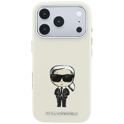 MagSafe-Hülle für Apple iPhone 18 Pro Max / 17 Pro Max, Karl Lagerfeld, Ikonik Sketch, Beige