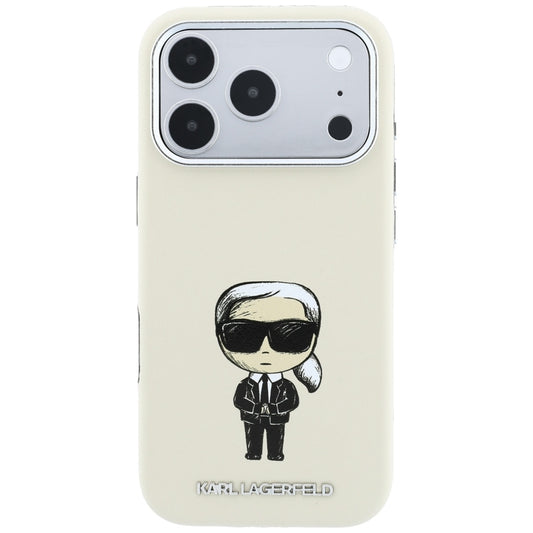 MagSafe-hoesje voor Apple iPhone 18 Pro Max / 17 Pro Max, Karl Lagerfeld, Ikonik Sketch, Beige