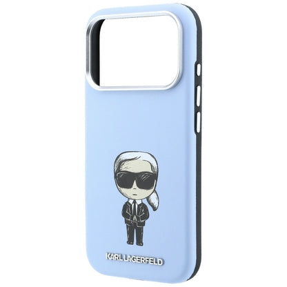 Coque MagSafe pour Apple iPhone 18 Pro Max / 17 Pro Max, Karl Lagerfeld, Ikonik Sketch, Bleu