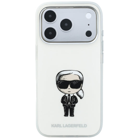 MagSafe-hoesje voor Apple iPhone 18 Pro Max / 17 Pro Max, Karl Lagerfeld, IML Ikonik Sketch Print, Beige