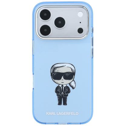 MagSafe-Hülle für Apple iPhone 18 Pro Max / 17 Pro Max, Karl Lagerfeld, IML Ikonik Sketch Print, Blau