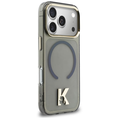 MagSafe-Hülle für Apple iPhone 18 Pro Max / 17 Pro Max, Karl Lagerfeld, IML Karl Head Logo, Schwarz