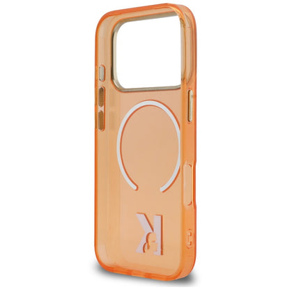 MagSafe-Hülle für Apple iPhone 18 Pro Max / 17 Pro Max, Karl Lagerfeld, IML Karl Head Logo, Orange