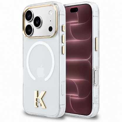 Coque MagSafe pour Apple iPhone 18 Pro Max / 17 Pro Max, Karl Lagerfeld, logo IML Karl Head, transparente