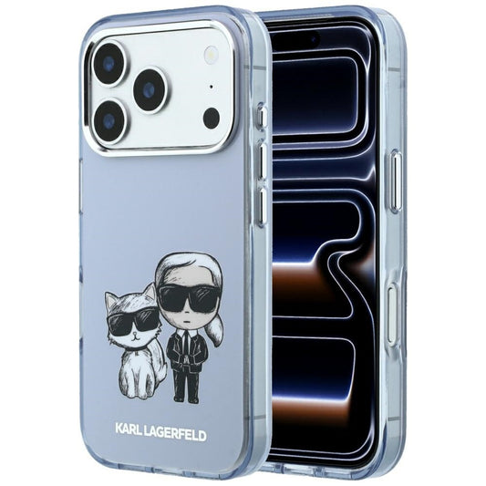 MagSafe-hoesje voor Apple iPhone 18 Pro Max / 17 Pro Max, Karl Lagerfeld, IML KC Bodies Sketch Print, Blauw
