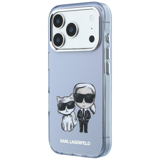Coque MagSafe pour Apple iPhone 18 Pro Max / 17 Pro Max, Karl Lagerfeld, IML KC Bodies Sketch Print, Bleue