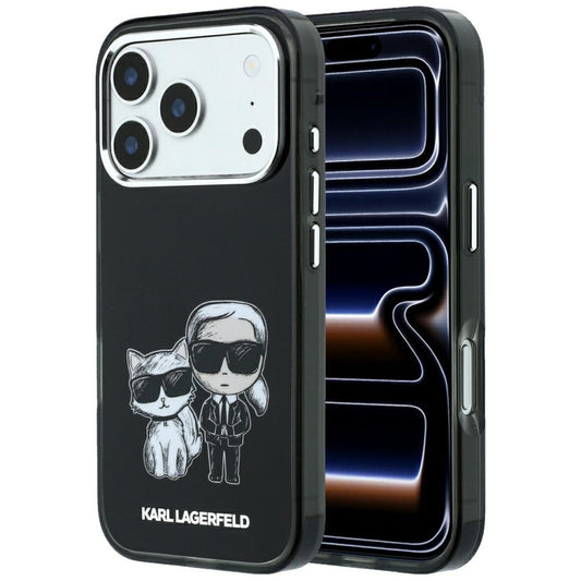 MagSafe-hoes voor Apple iPhone 18 Pro Max / 17 Pro Max, Karl Lagerfeld, IML KC Bodies Sketch Print, Zwart