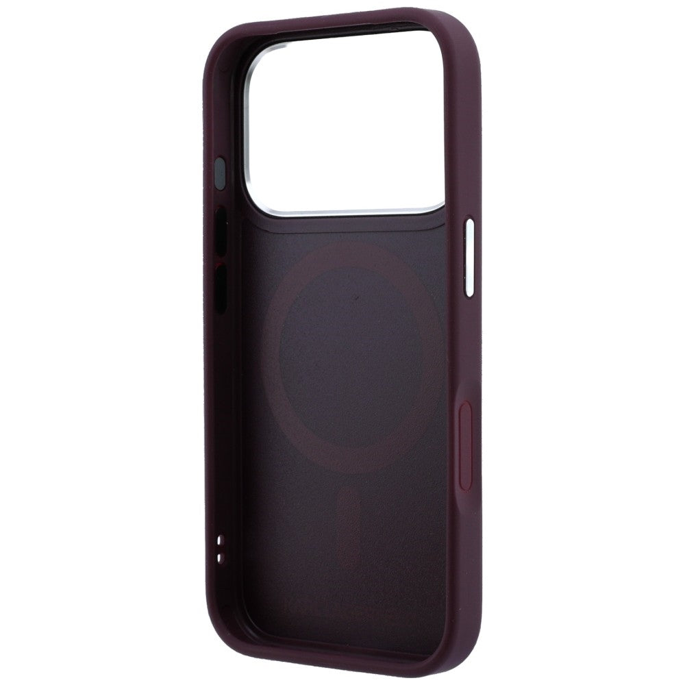 Coque MagSafe pour Apple iPhone 18 Pro Max / 17 Pro Max, Karl Lagerfeld, Anneau Logo Karl RSG, Bordeaux