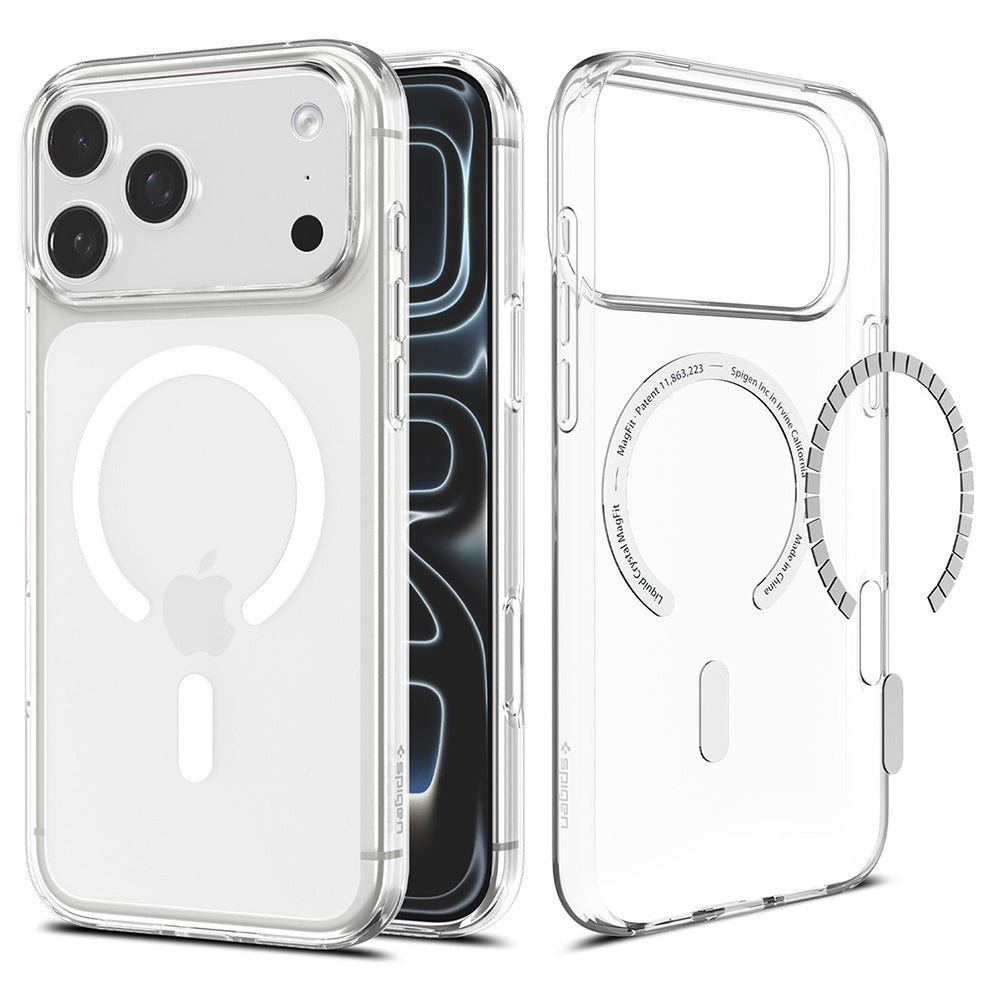 MagSafe-Hülle für Apple iPhone 18 Pro Max / 17 Pro Max, Spigen, Liquid Crystal, Transparent Weiß ACS12143