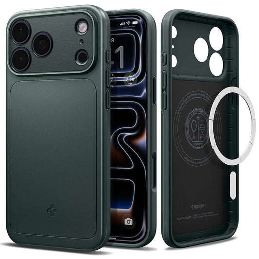 MagSafe Case for Apple iPhone 18 Pro Max / 17 Pro Max, Spigen, Thin Fit, Green ACS12106